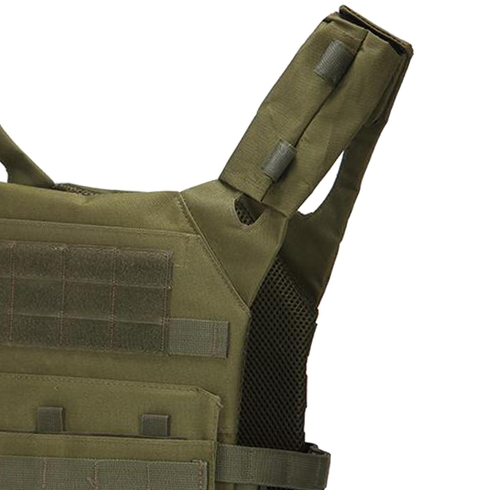 1Pc Mens Gaming Vest Multiple Pouches Training Vest Black