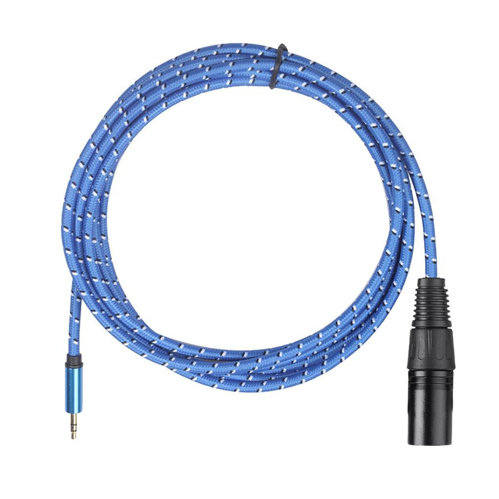 3-Pin   Stereo Plug Shielded Microphone Cable 3.5mm  XLR