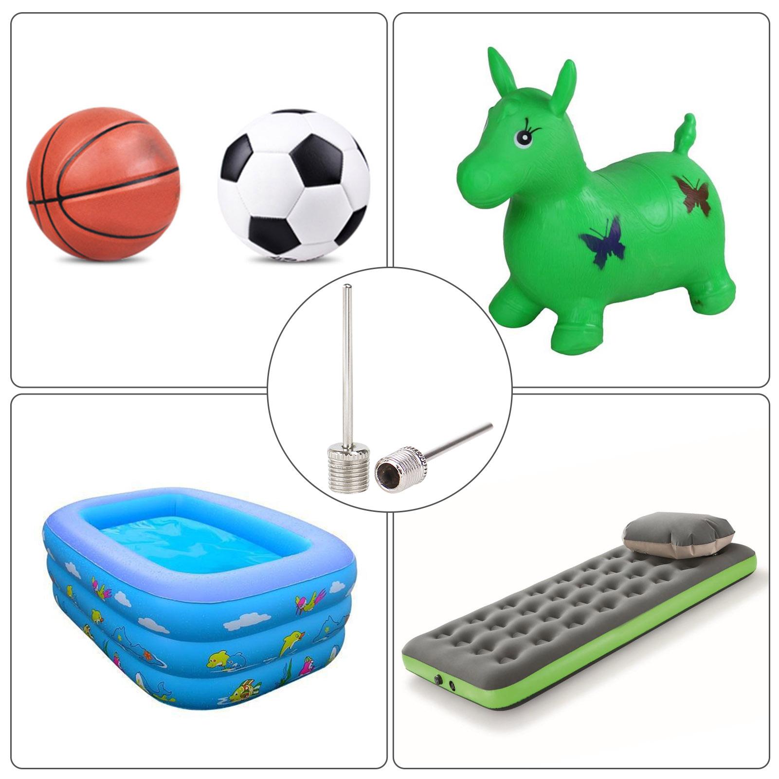 Set 100 kim bơm bóng bầu dục/ bóng chuyền bằng thép không gỉ