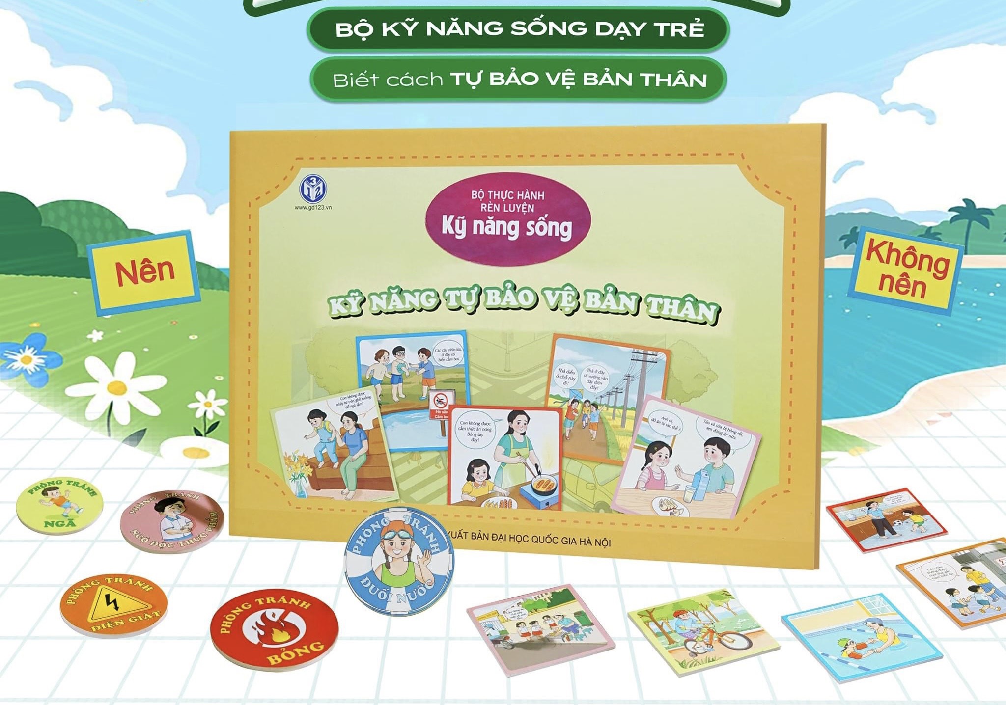 COMBO 4: Que Toán Học và 3 Bộ Thực Hành Rèn Luyện Kỹ Năng Sống: Tự Làm Chủ Bản Thân, Tự Phục Vụ, Quản Lí Thời Gian