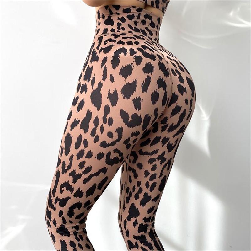 Nữ Tập Thể Dục Quần Legging Tập Yoga Quần Áo Tập Gym Thun Thể Thao Cao Cấp Da Báo Thể Thao Quần Legging Chạy Quần