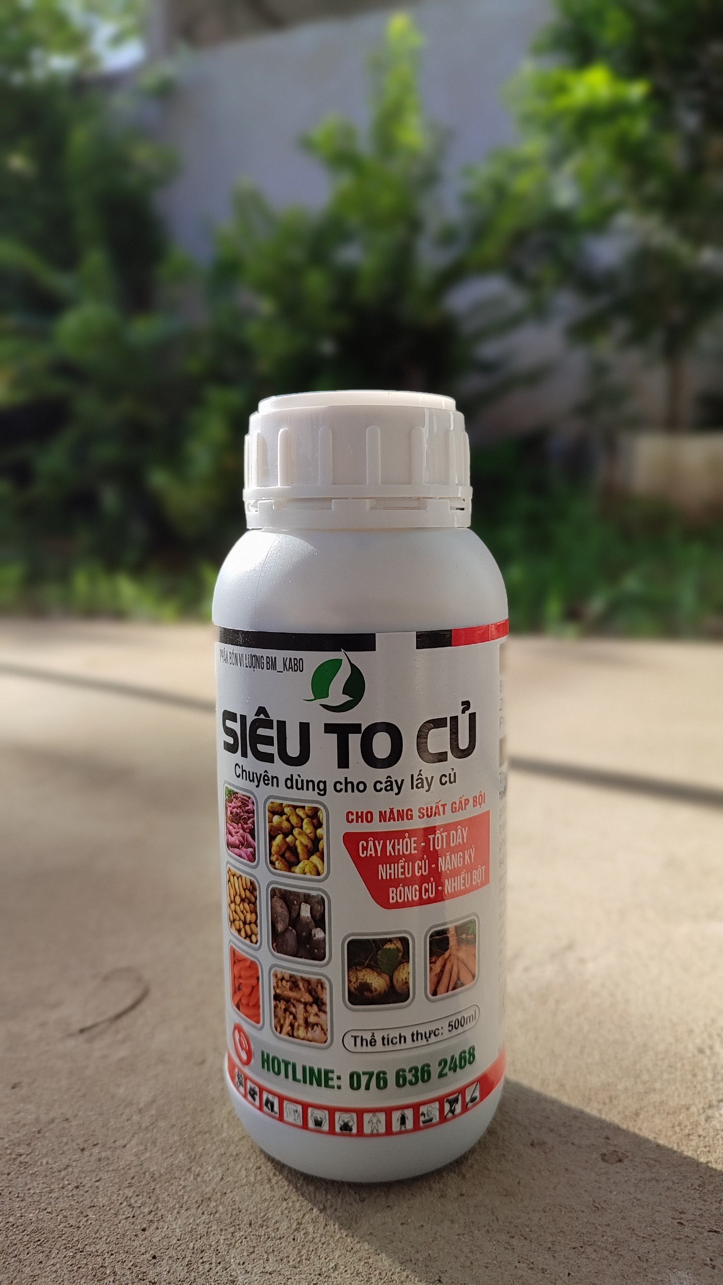 PHÂN BÓN SIÊU TO CỦ GIÚP CỦ TO NHANH, NẶNG KÍ, BÓNG ĐẸP 500ML