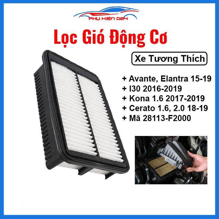 Lọc gió động cơ ô tô Hyundai Avante Và Elantra 2015-2019, I30, Kona 1.6 2017-2019 Mã 28113-F2000
