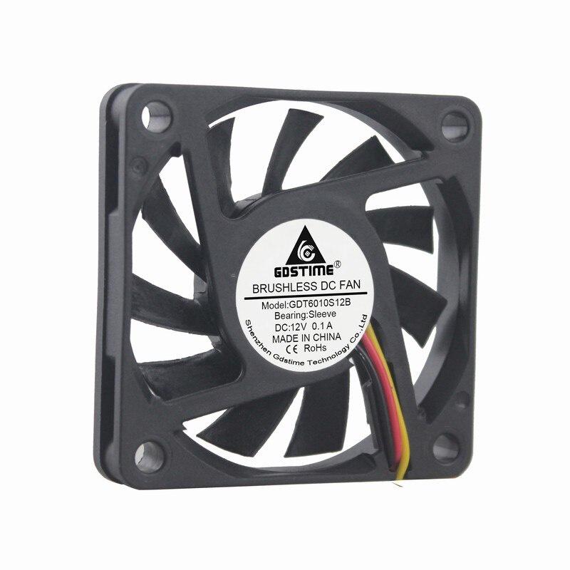 1 pcs Gdstime 3Pin DC 11V 6cm 60x60x1mm Computer PC Brushless Cooling Cooler Fan 60mm x 1mm 601