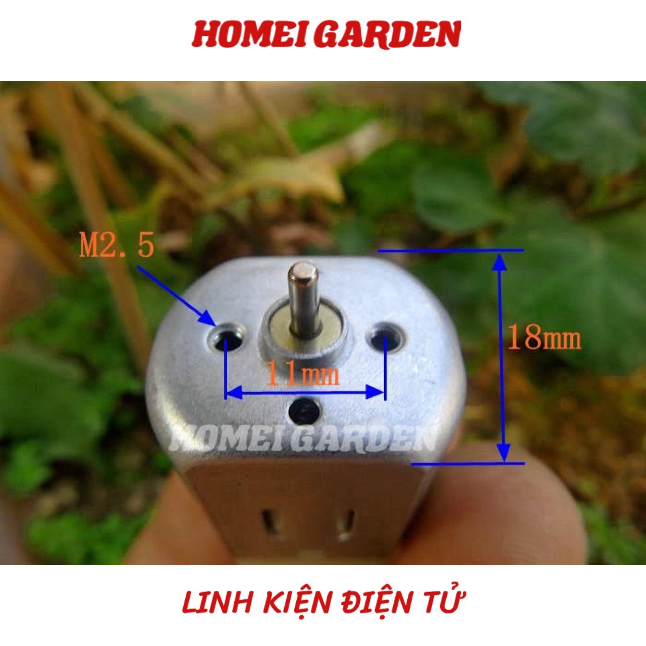 Motor 280 từ tính mạnh tốc độ cao lực mạnh điện áp 3.7V - 7.2V 13000 - 25500 RPM - HM0101