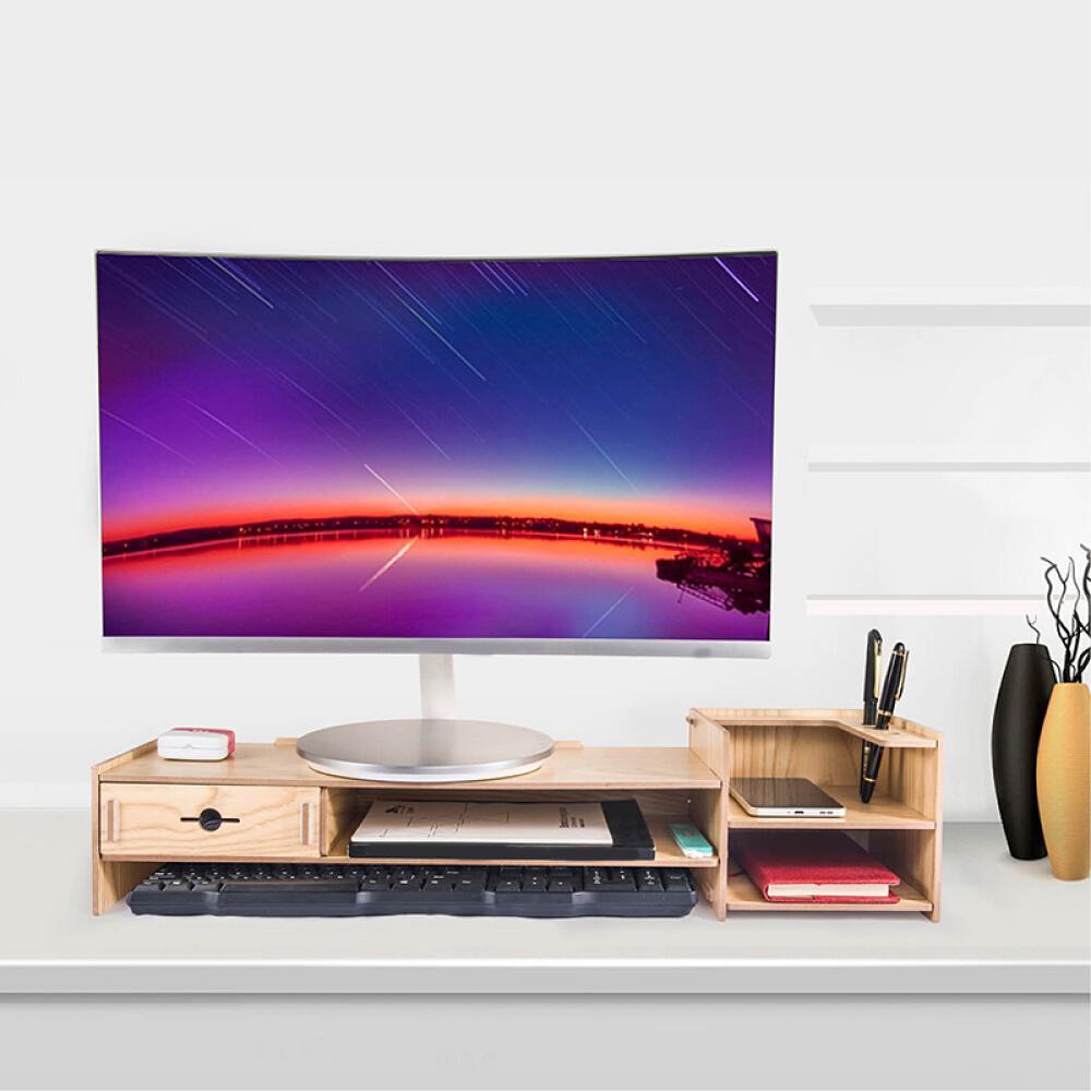 Monitor Stand Riser with Storage Organizer Drawers
