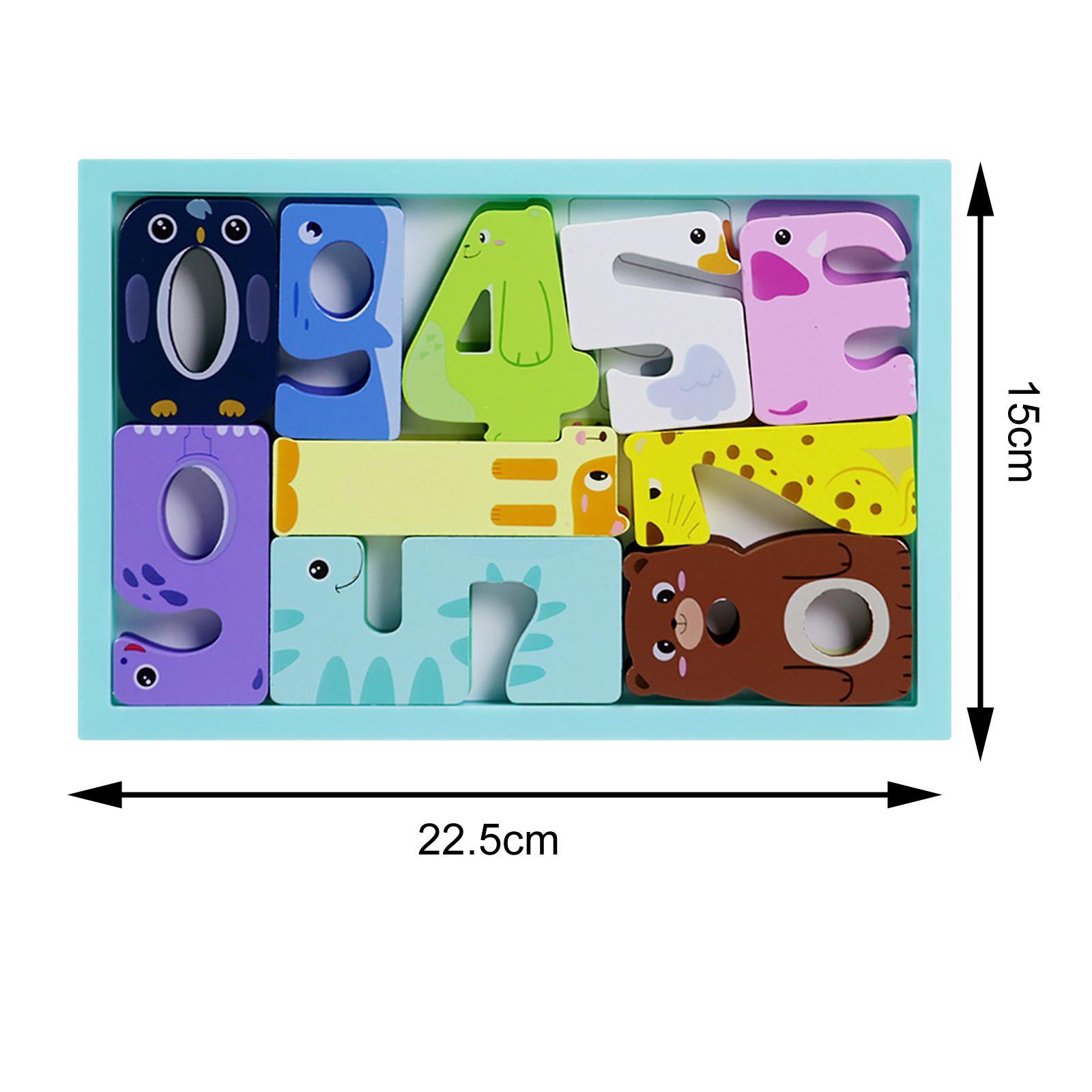 Puzzles Wooden Jigsaw Birthday Gifts Learning Sorting cartoon Baby