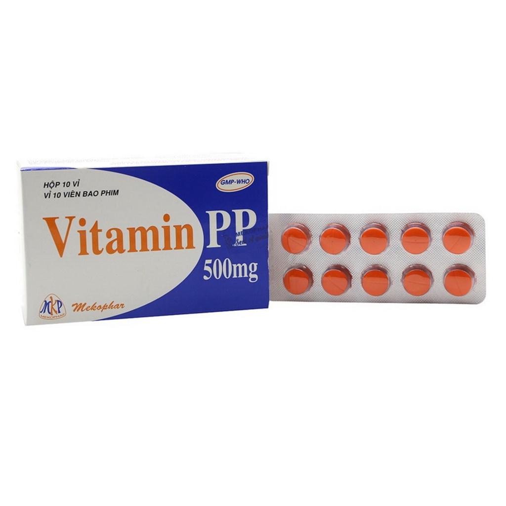 VITAMIN PP-HỖ TRỢ ĐẸP DA, GIẢM MỠ MÁU, BỔ NÃO