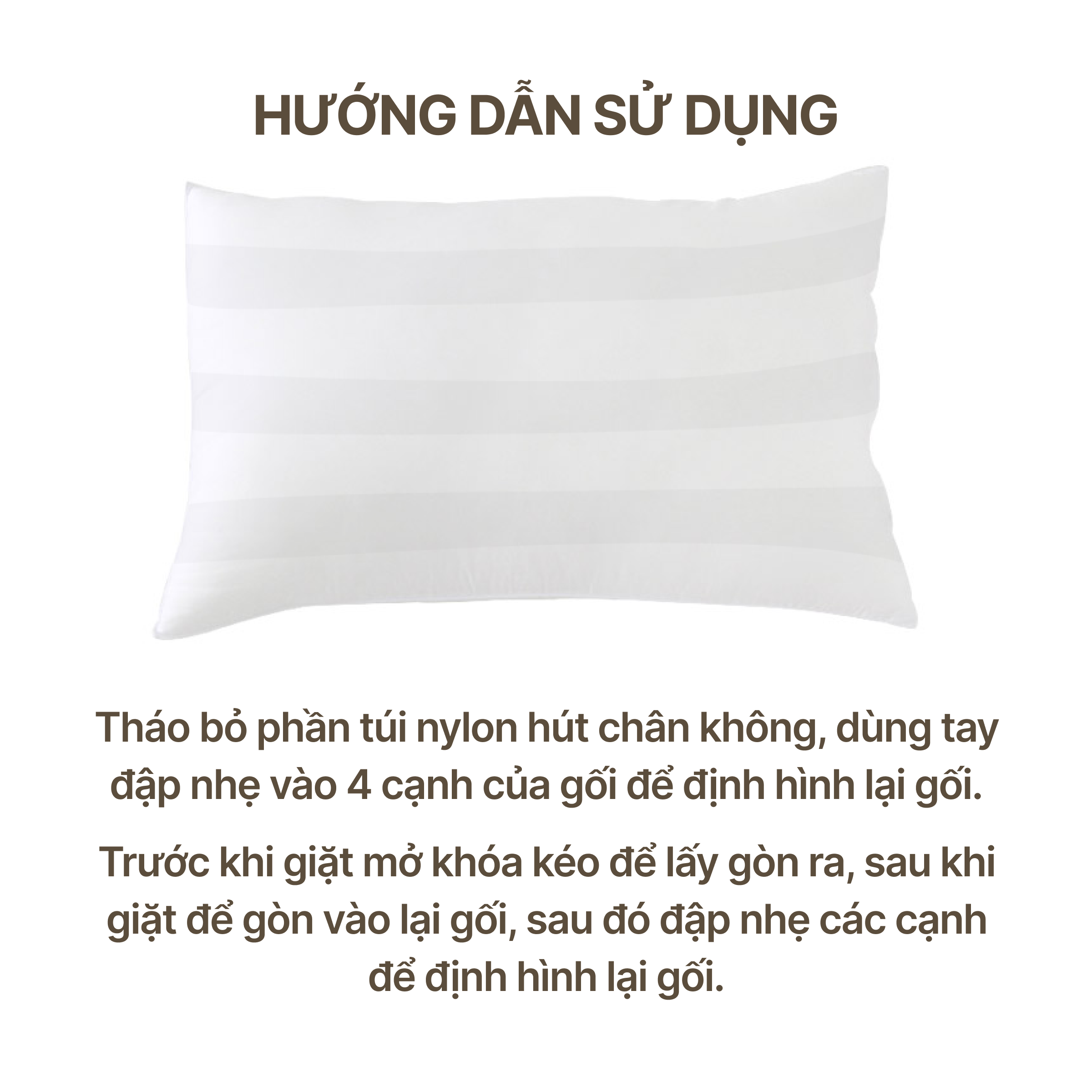 Ruột Gối Gòn Lông Vũ Cao Cấp ARIZE On Clould 50*70