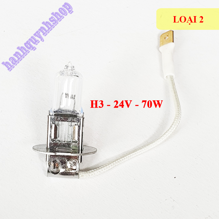 Bóng đèn ô tô H3 24V 70W con cú sợi tóc