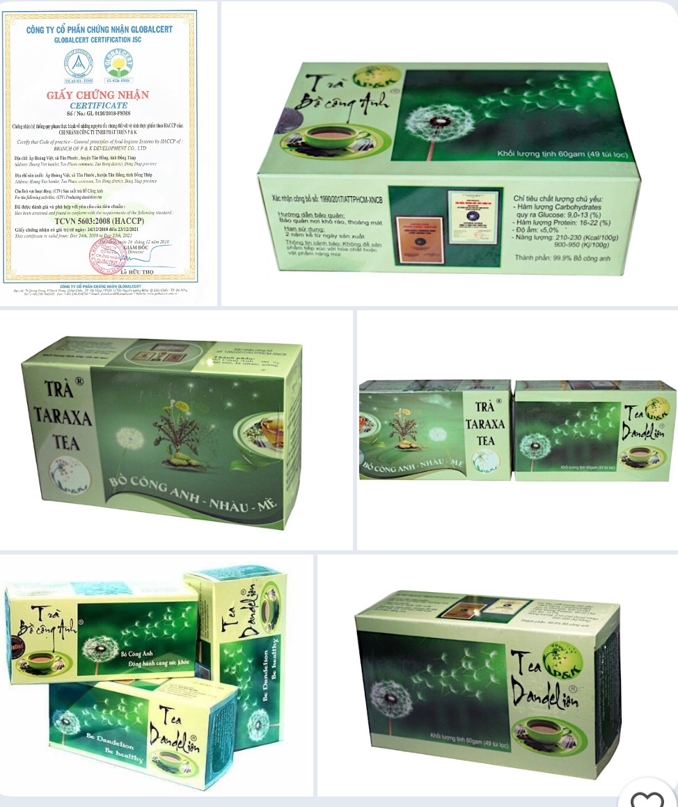 Combo Trà cà phê bồ công anh Dandelion chính hãng loại lớn