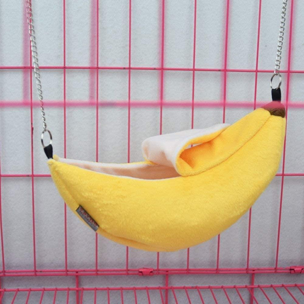 Banana Hamster Bed Room Võng Động Vật Nhỏ Warm Bed Room