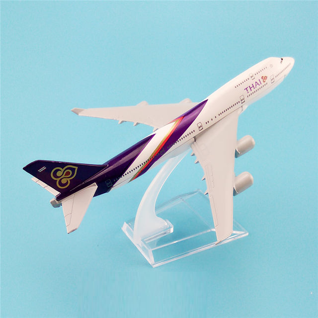 Mô hình máy bay tĩnh B747 Thai Airways 16cm