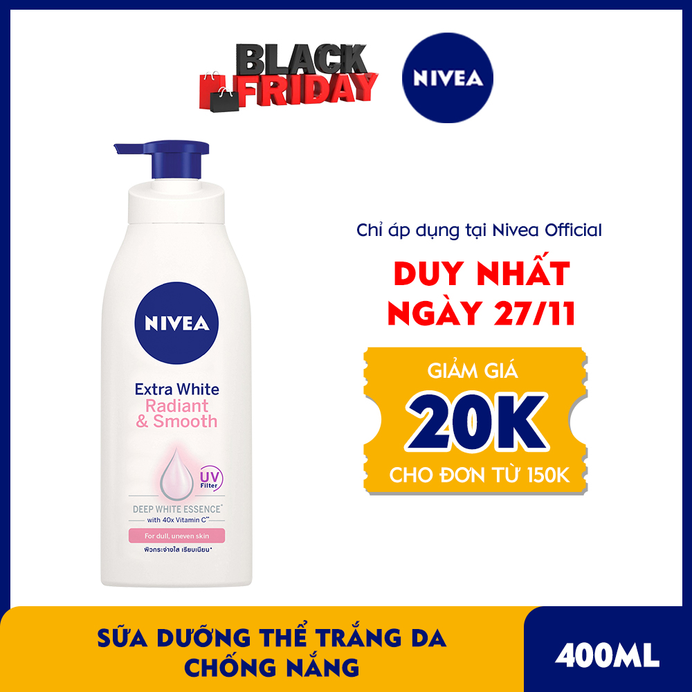 Sữa Dưỡng Thể Trắng Da Nivea 400ml - 83807