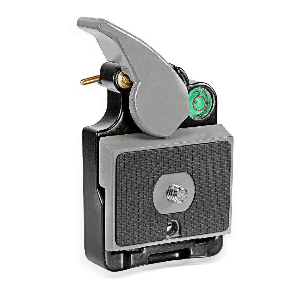Universal Aluminum Alloy 1/4" Quick Release QR Plate Clamp,for DSLR Camera,with 1/4" to 3/8" Screw Adapter to Mount Tripod Monopod Ballhead