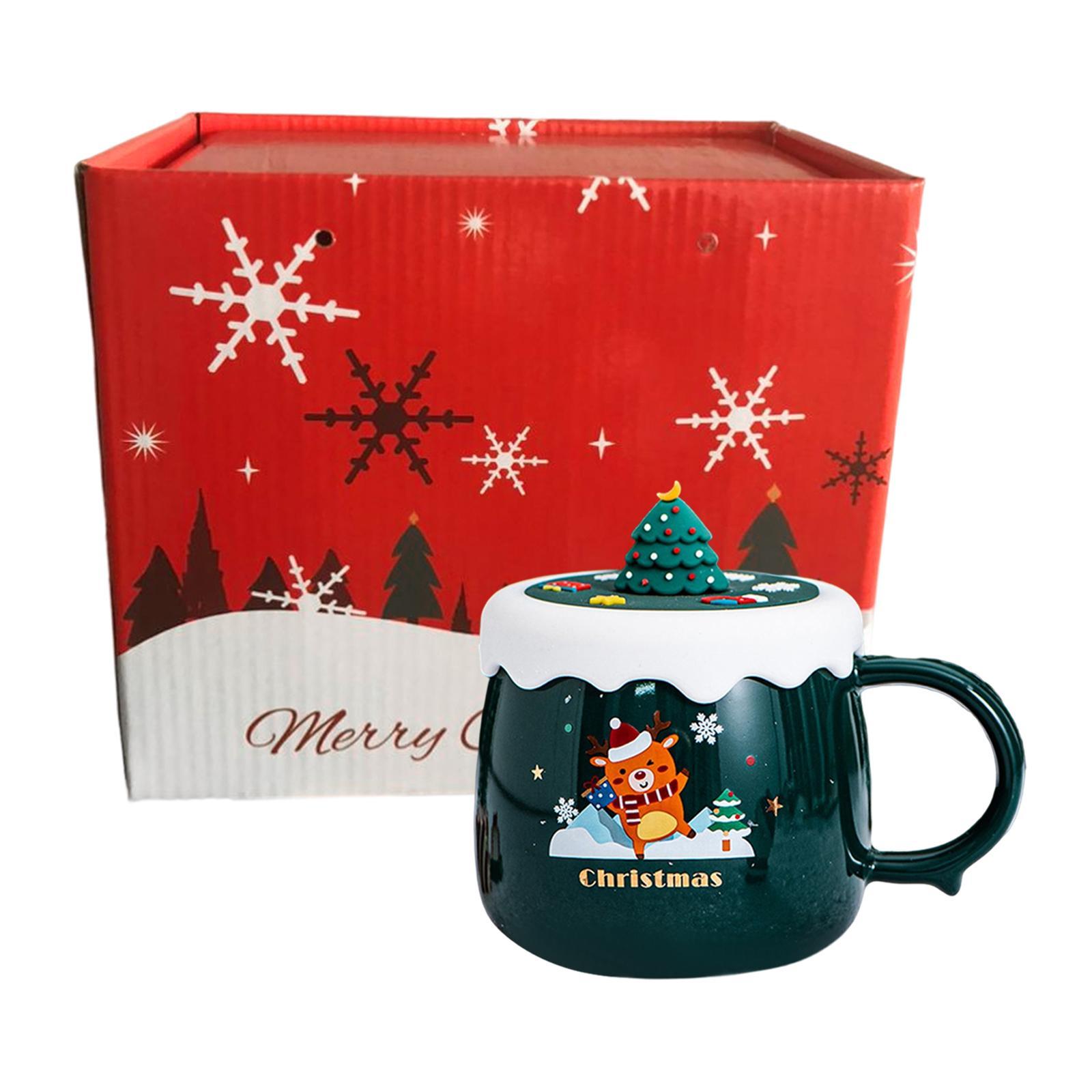 Christmas Themed Coffee Mugs Milk Juice Mug 430ml for Home Wedding Birthday