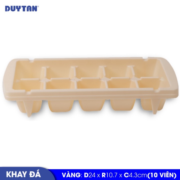 Khay đá 10 viên nhựa Duy Tân (24 x 10.7 x 4.3 cm) - 12996 - Giao màu ngẫu nhiên - Hàng chính hãng