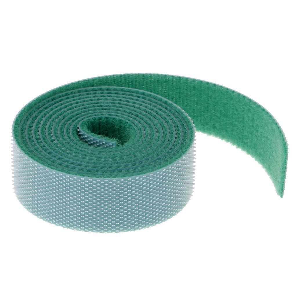 2 Roll Nylon Reusable Cable Straps Cable Ties Hook and Loop Wire Organizers