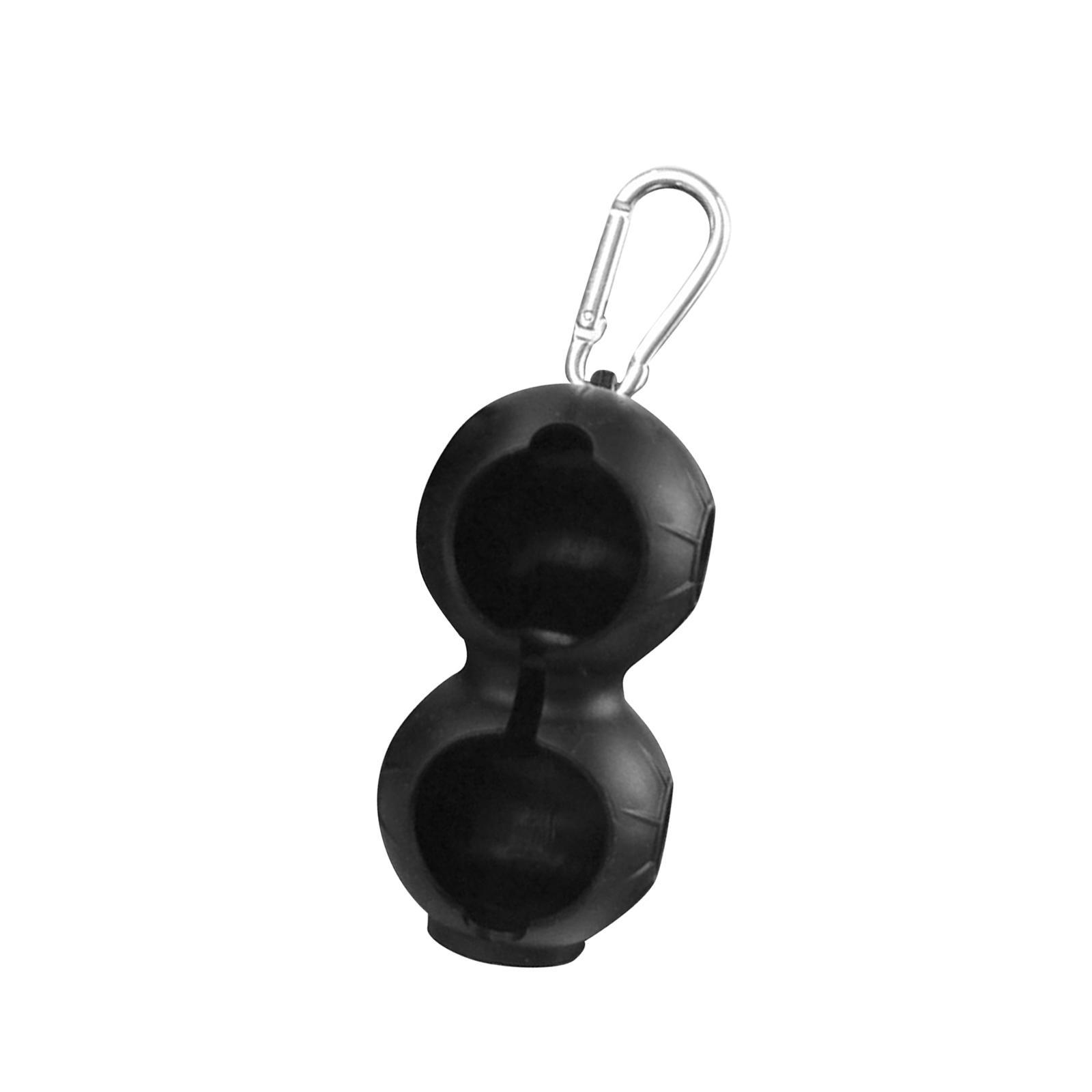 Silicone Golf Ball Holder Golf Double Protective Cover Bag Golf Ball Carrier