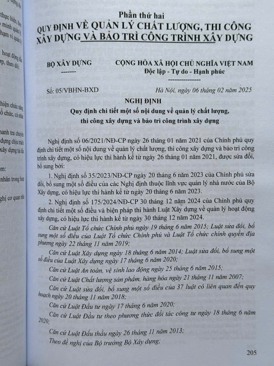Sách Quy định chi tiết thi hành Luật Xây Dựng về Quản Lý Chất Lượng, Thi Công Xây Dựng và Bảo Trì Công Trình Xây Dựng (V2567T)