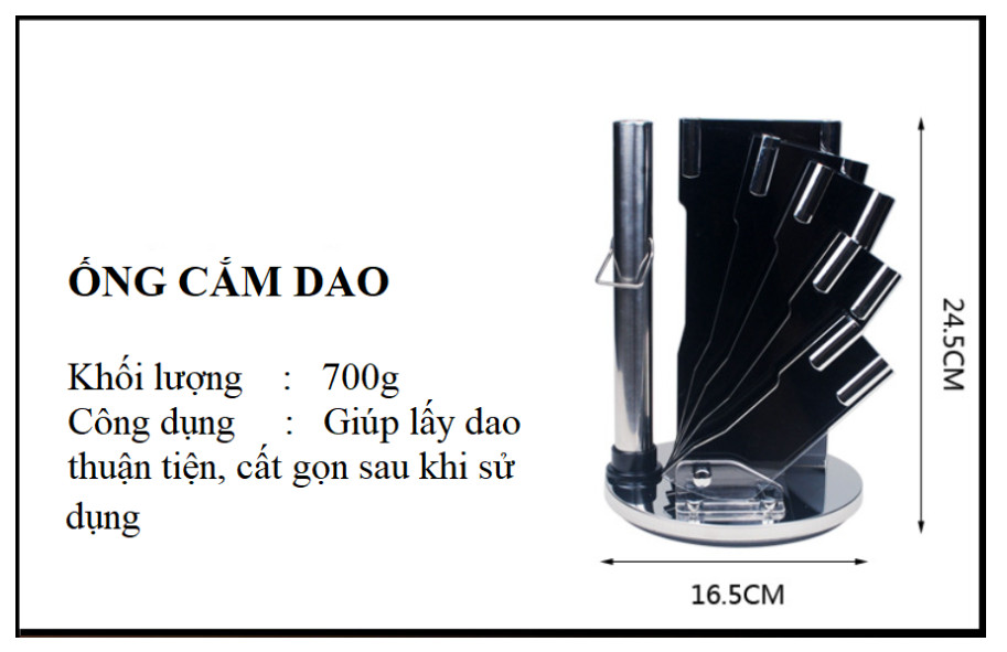 Bộ dao MAGIC CUT chất liệu thép