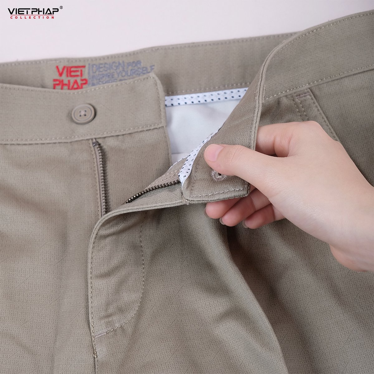 Quần Kaki Nam VIỆT PHÁP Form Classic Không Ly Chất liệu Cao Cấp Chống Nhăn, Độ Bền Cao 9340