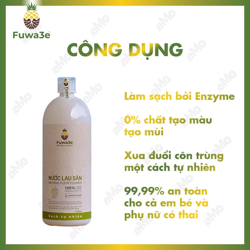 Nước lau sàn Fuwa3E hương sả chanh chai 1L