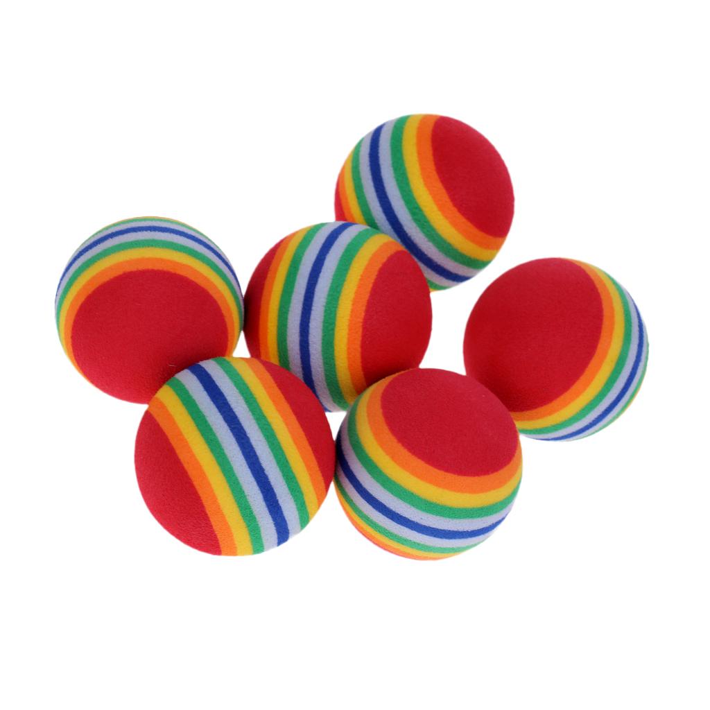 6 Pieces Light Soft Sponge Golf Practice Training Balls Golf Accessories