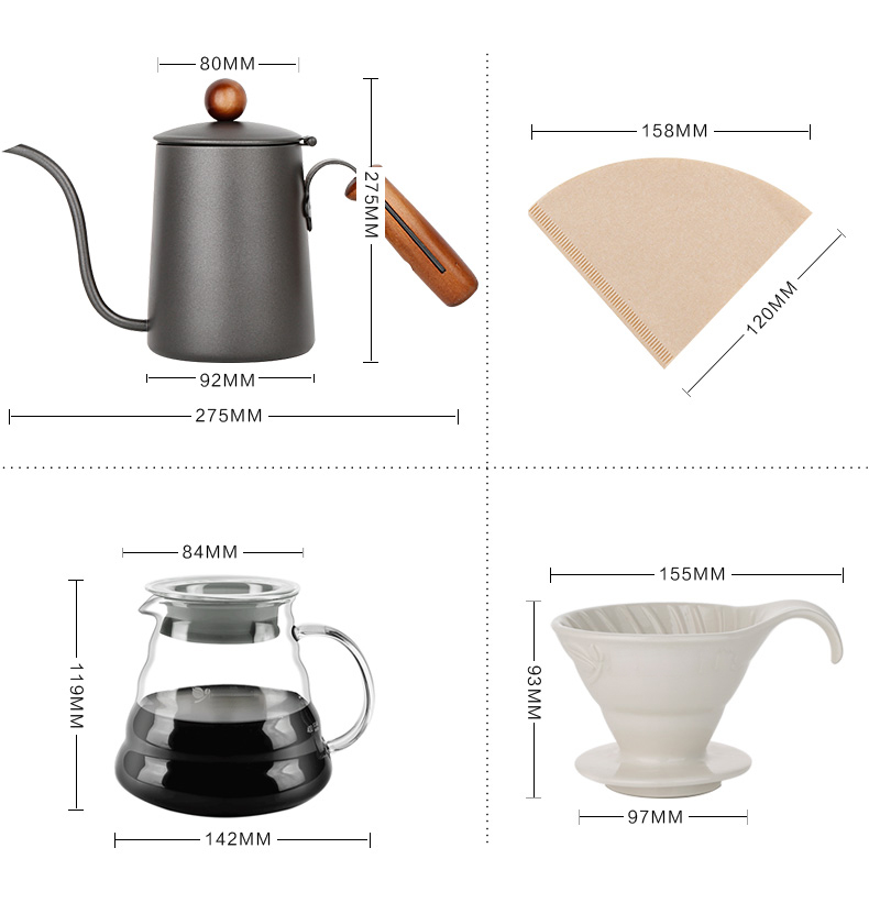 Bộ pha cà phê Drip V60 hộp quà tặng - Bộ pha cà phê Drip V60