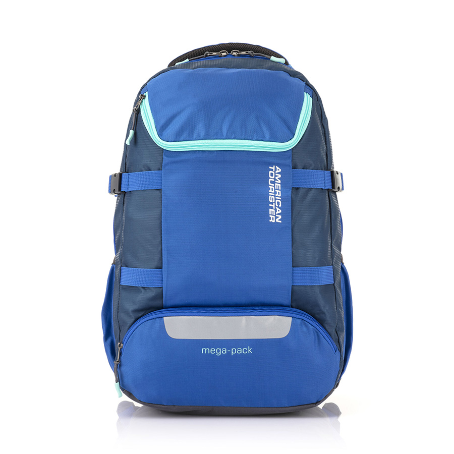 Balo Magna 02 AMERICAN TOURISTER - MỸ : Dây đeo vai trợ lực, công nghệ Tractum Suspension Bao gồm áo trùm bảo vệ balo chống nước, chống bụi Đệm lưng thoải mái, thoáng mát Ngăn chứa bình nước ở bên hông