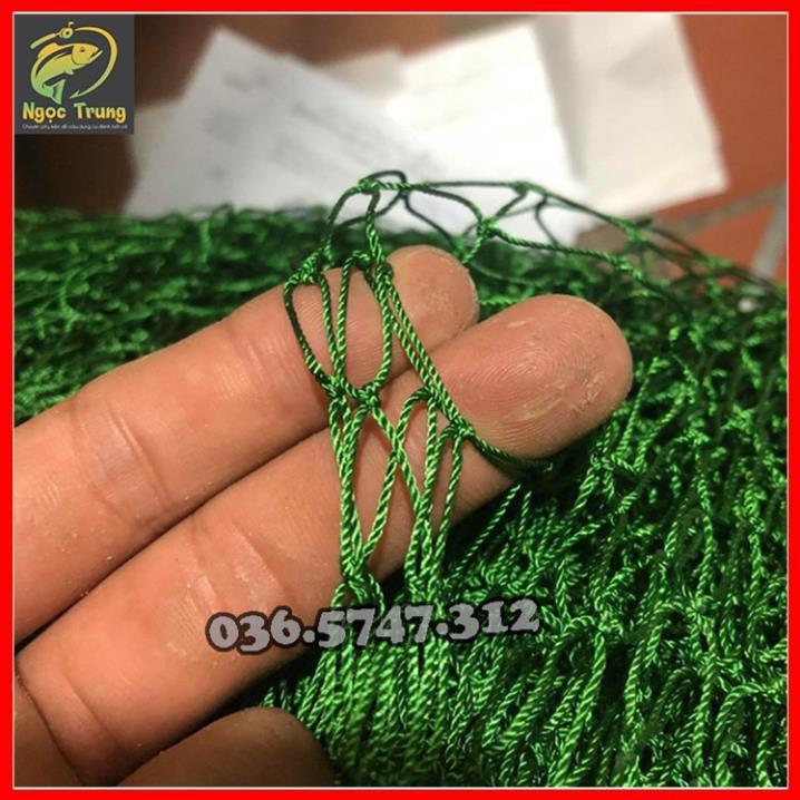 XẢ KHO LƯỚI KÉO CÁ THỊT_VÉT CÁ_QUÉT CÁ A TRUNG -cao 2m dài 10m túi 5m sợi dù 15 mắt lưới then 2