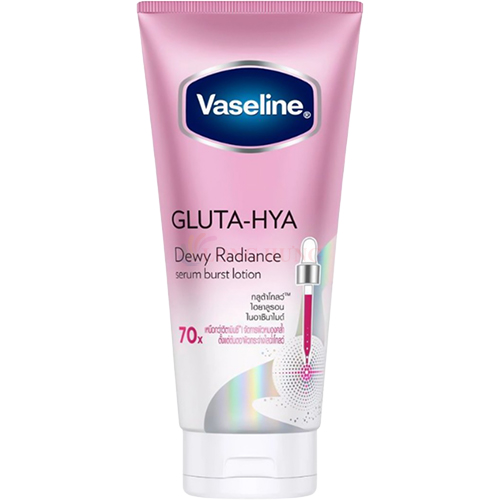 Sữa dưỡng thể ban đêm Vaseline Gluta-Hya Serum Burst Lotion Dewy Radiance (300ml) - Hàng chính hãng