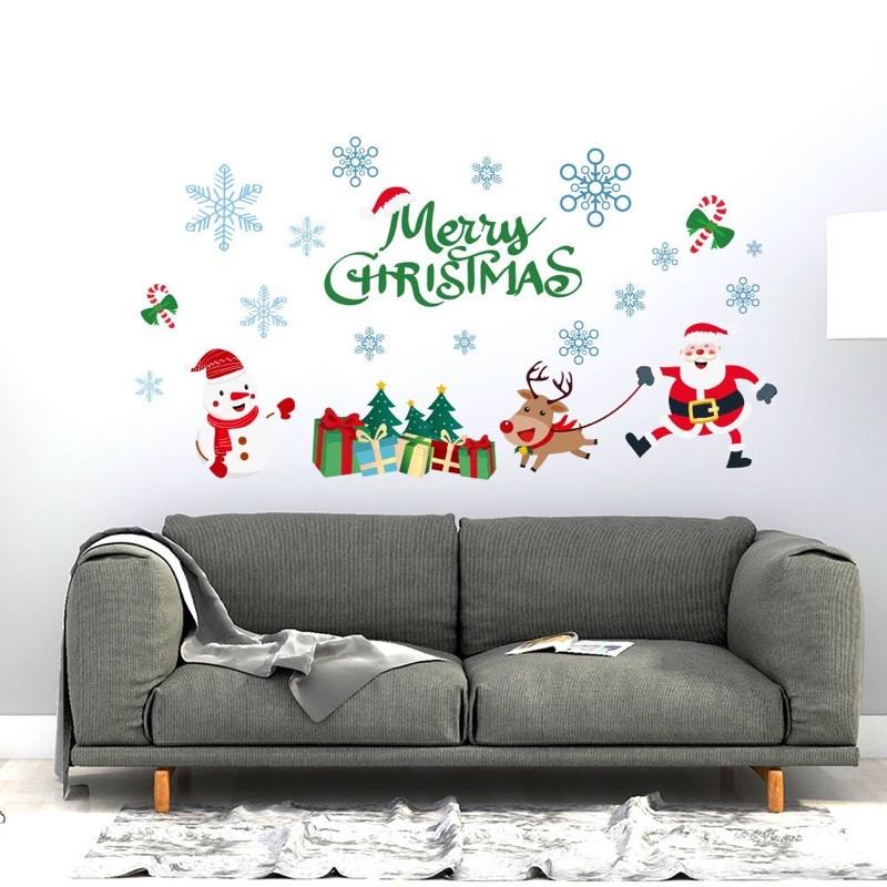 Decal trang trí Noel - Nhân vật nhí chào lễ mẫu mới