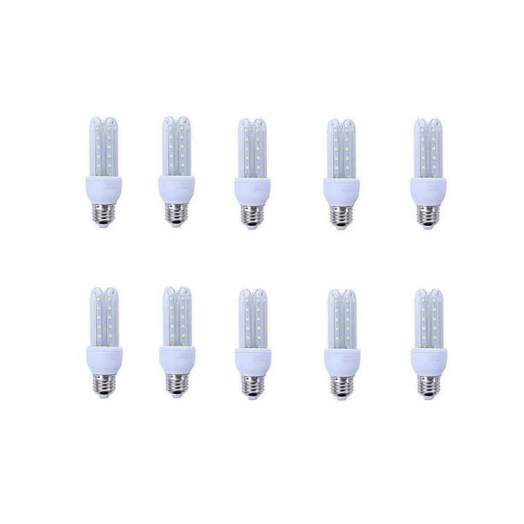 Bộ 10 bóng đèn led chữ U 9w sáng bền đẹp