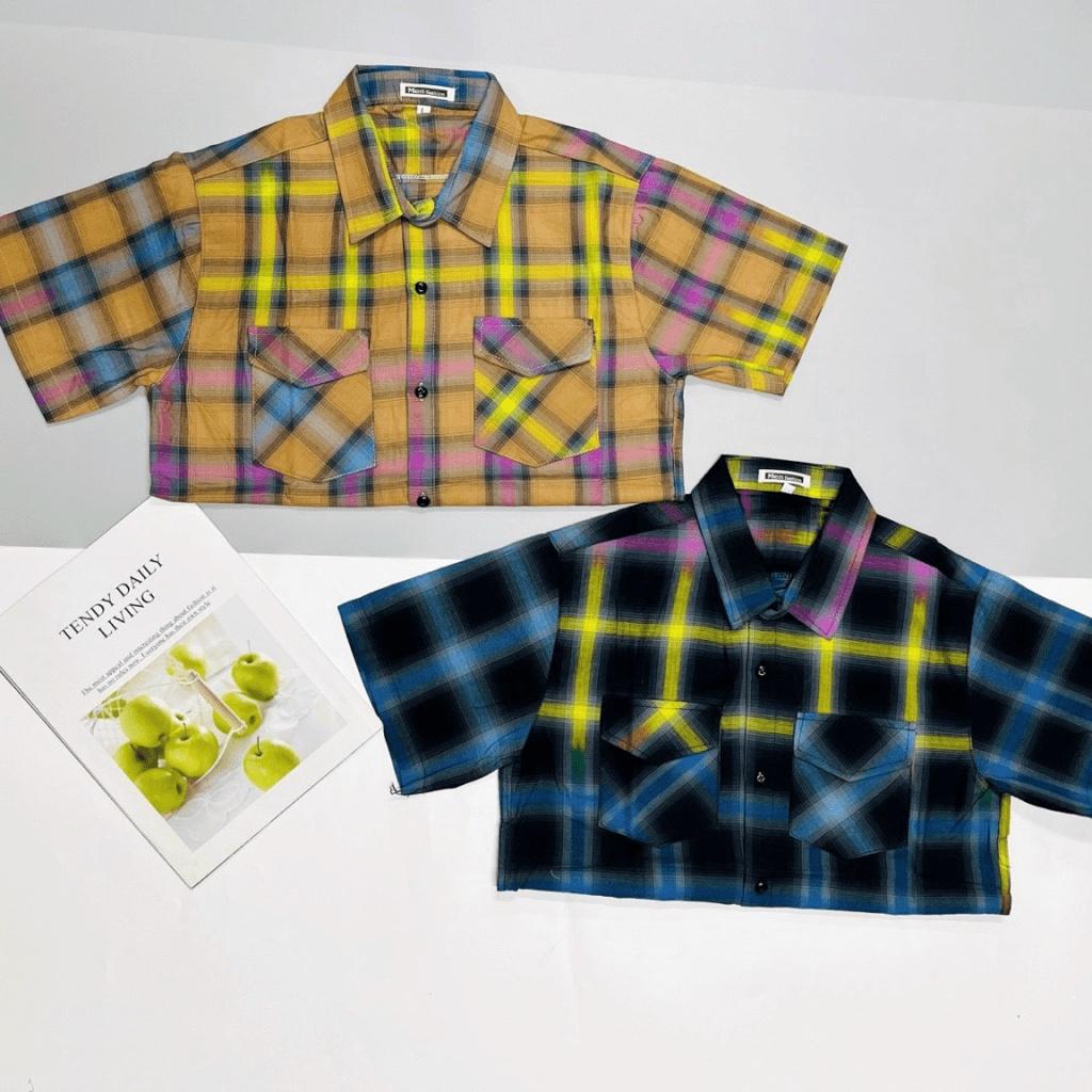ÁO SƠ MI NAM CARO TAY NGẮN THỜI TRANG LUXURY ĐẲNG CẤP CHO CÁC ANH EM BỐN MIỀN , THỜI TRANG BOY PHỐ CỔ THỜI TRANG N