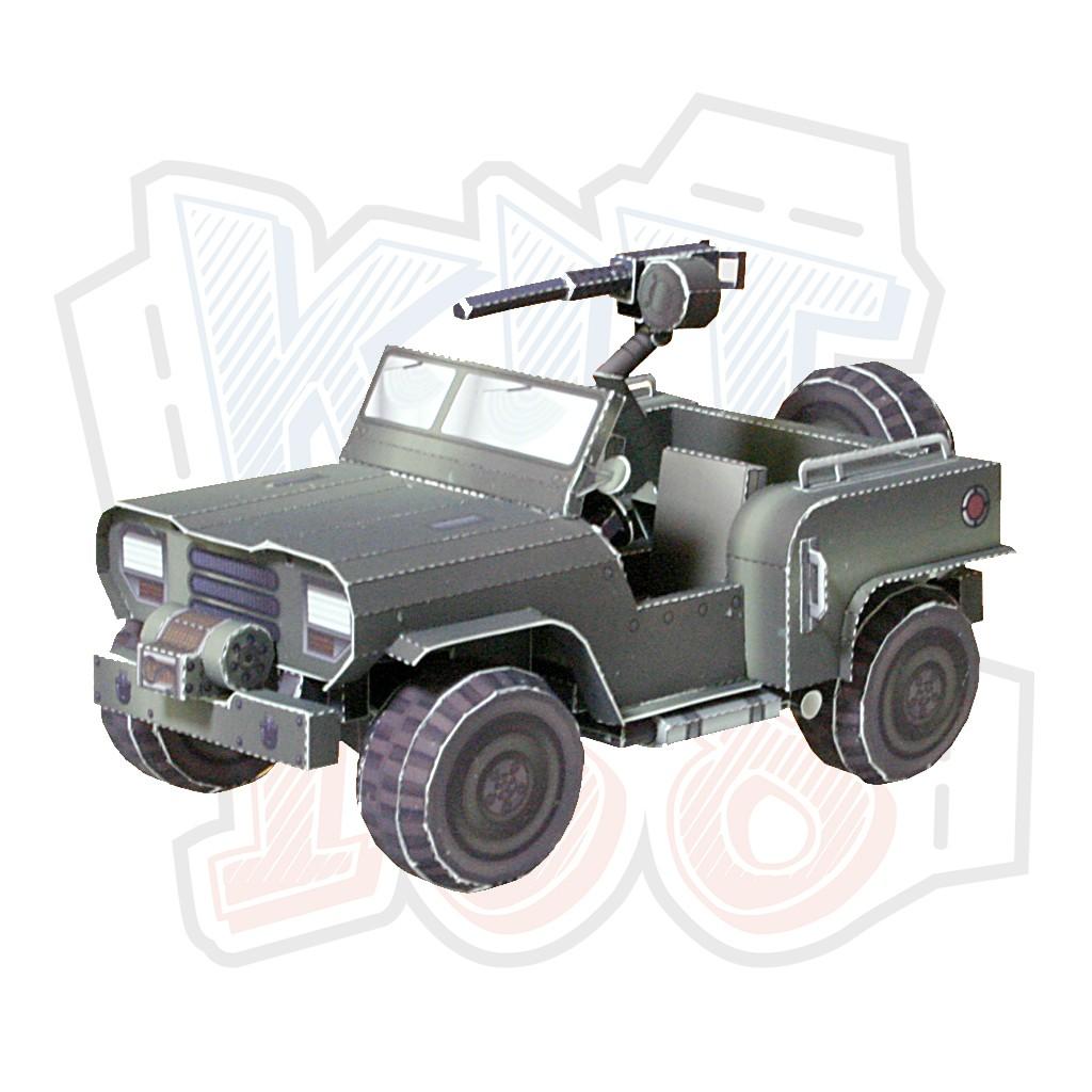 Mô hình giấy Xe ô tô quân sự Eucadian 4x4 - Warhawk