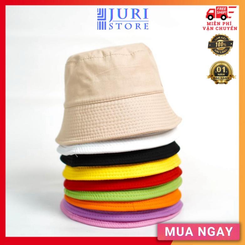 Mũ bucket trơn ️ Nón tai bèo vành cụp trơn nhiều màu sắc Ulzzang form unisex nam nữ - BK03 - JURI Store