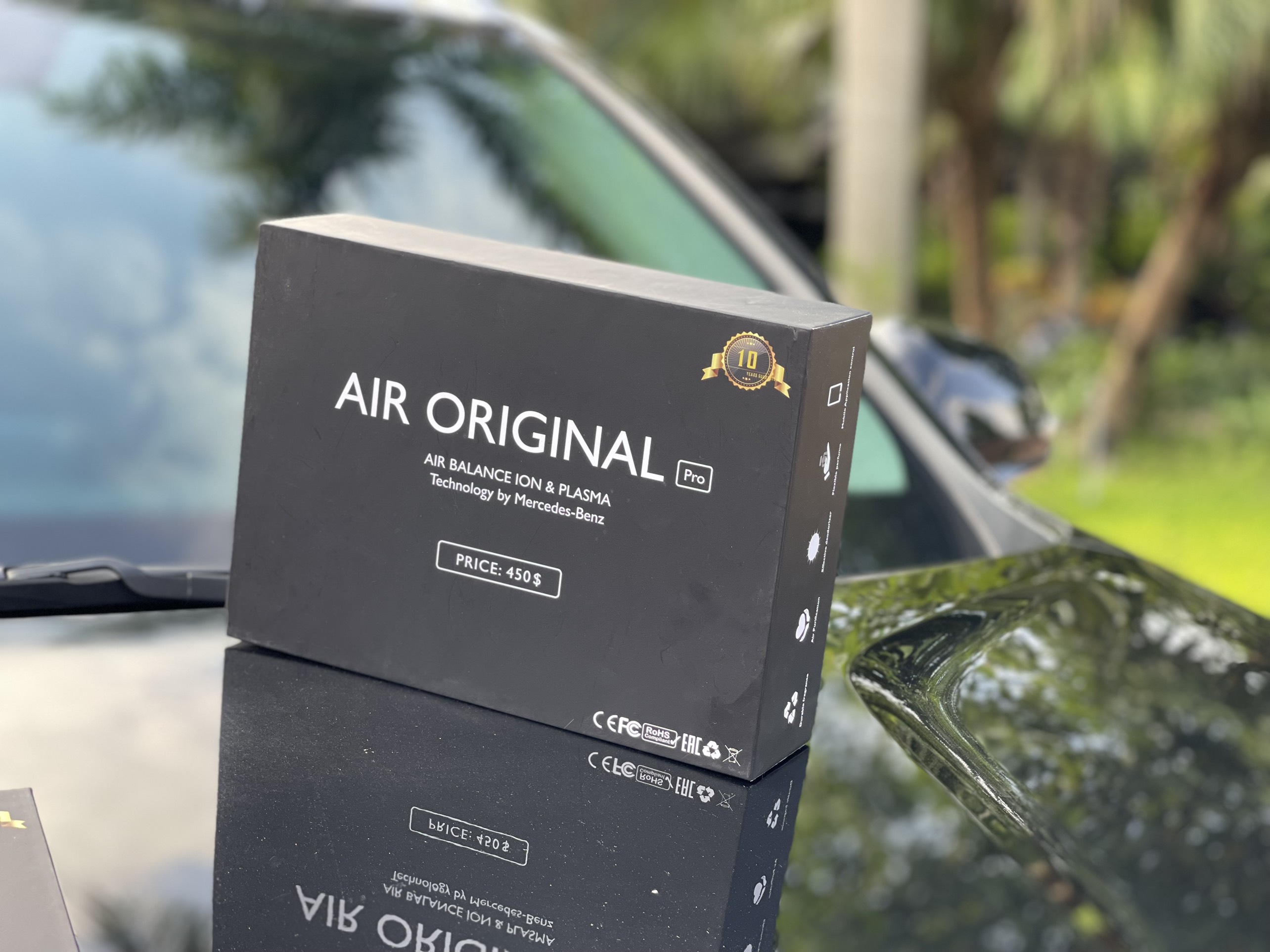 Bộ khuyến tán nước hoa xe hơi công nghệ Plasma Air Original pro lọc không khí  công nghệ mới nước hoa 4 mùi 3 lớp