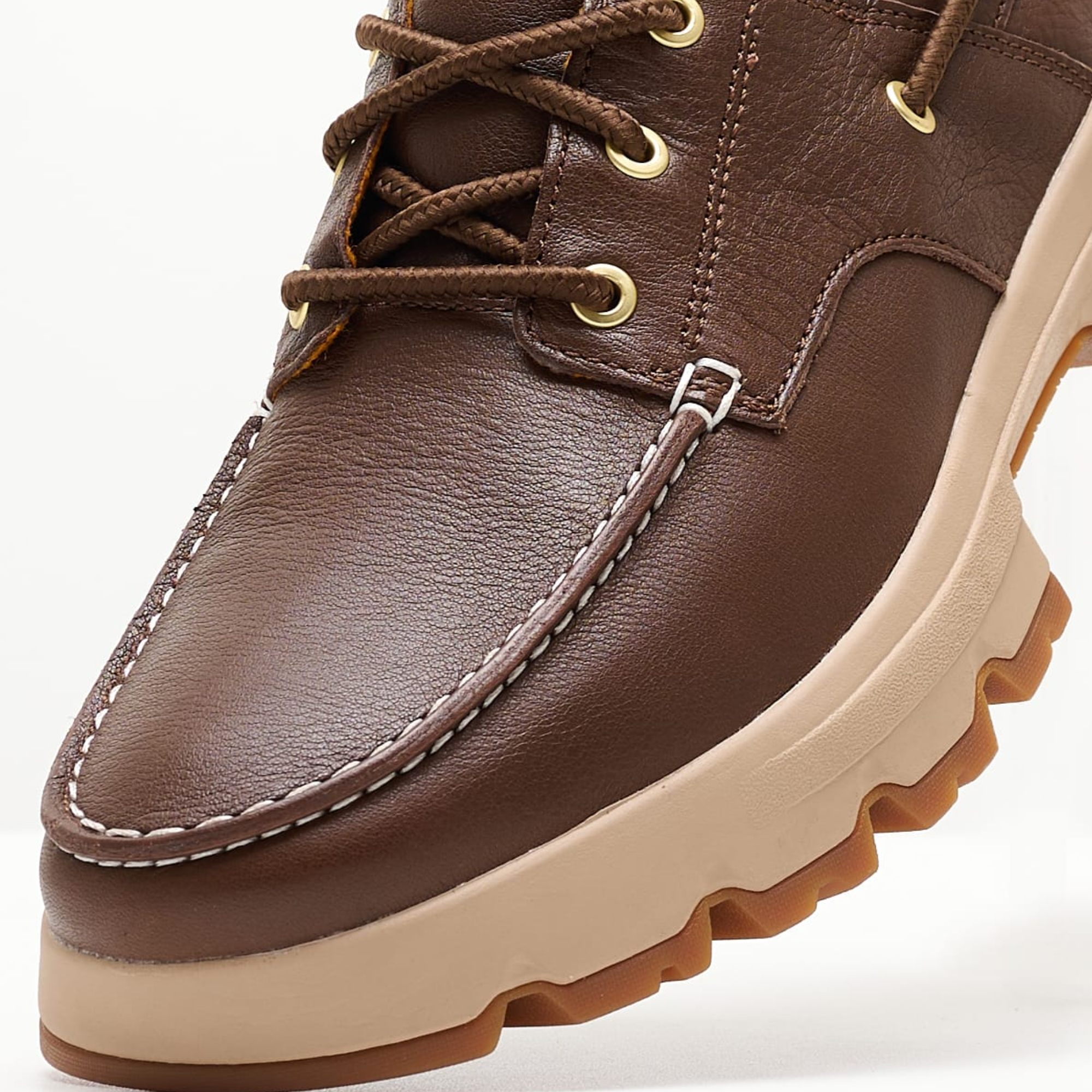 [NEW] Original Timberland Giày Lười Nam Moc Toe Oxford Dk Brown Full Grain TB0A5RH4