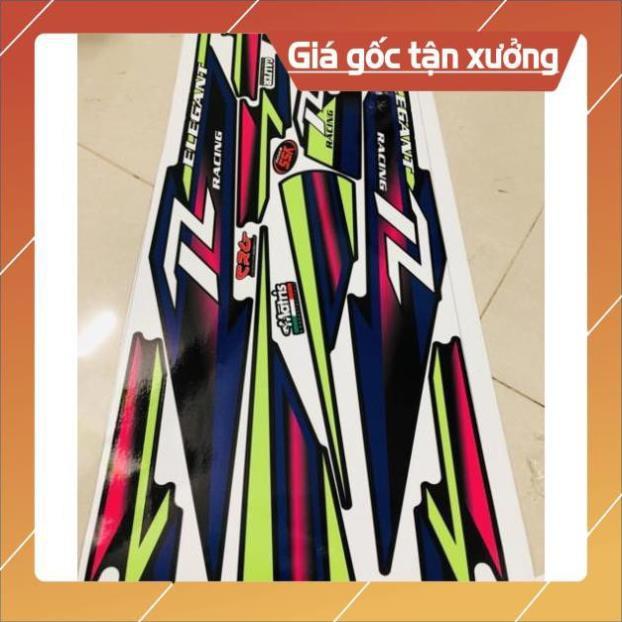Tem rời elegant 50 sọc chỉ xanh đen 3 lớp ko bay nàu