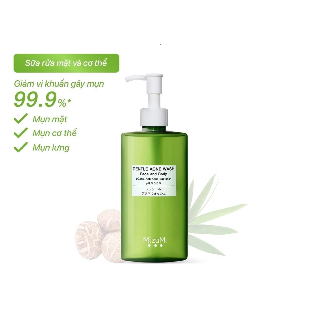 Sữa Rửa Mặt Mizumi Cho Da Mụn Và Nhạy Cảm Gentle Acne Wash 200ml