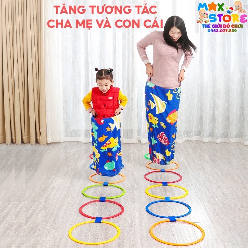 Set Đồ Chơi 10 Vòng Nhảy Tròn 38cm vui nhộn cho bé