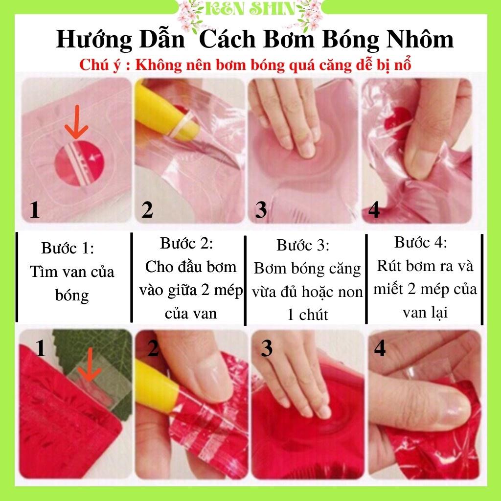 Set Bóng Trang Trí Sinh Nhật Gồm Bóng Chữ Happy Birthday, 2 Rèm Kim Tuyến 50 Bóng Bay cho Bé Trai, Bé Gái KS001