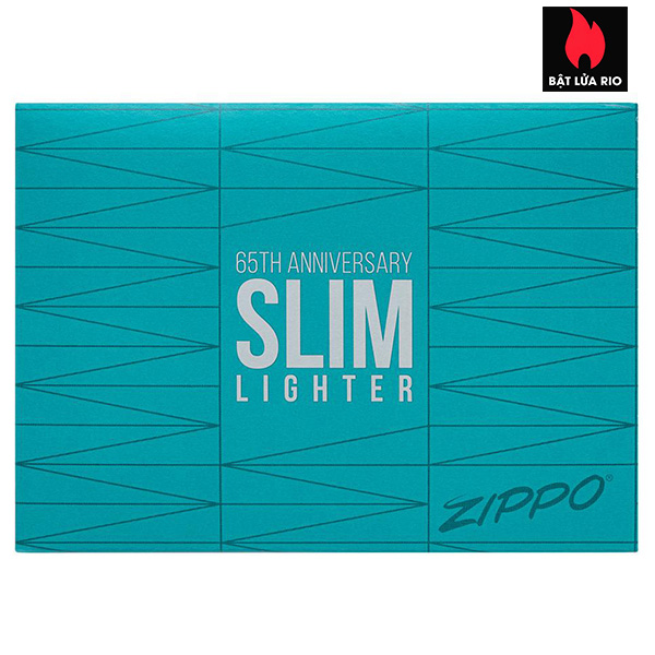 Bật Lửa Zippo 49709 – Zippo Slim Black Ice 65th Anniversary Collectible
