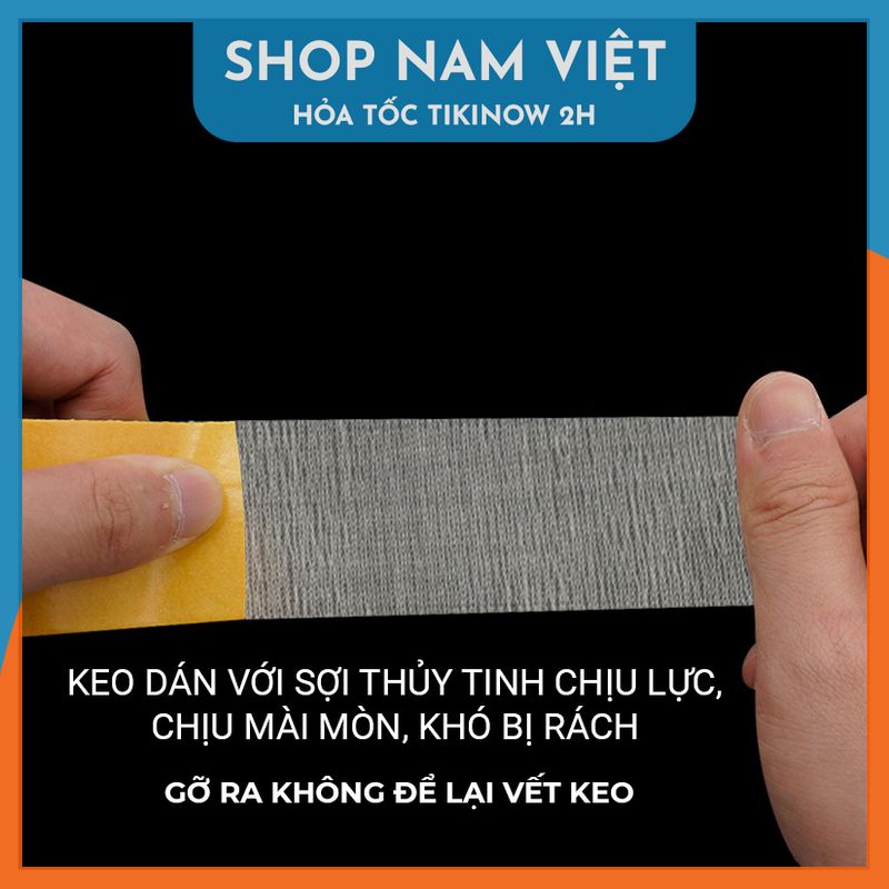 Keo 2 Mặt Sợi Thủy Tinh Cường Lực Dán Thảm Trải Sàn, Keo Chống Nước, Không Để Vết Keo