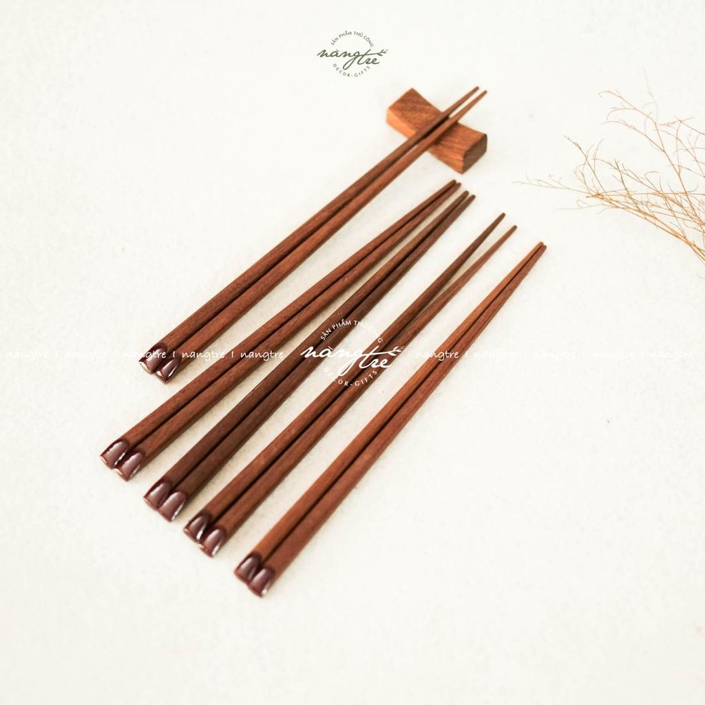 Bộ 5 Đôi đũa gỗ tự nhiên