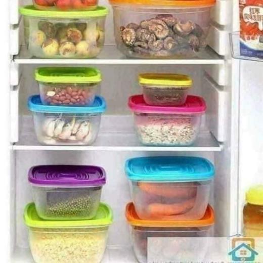 Bộ Hộp Nhựa 7 Món Cao Cấp Tiện Dụng Gồm 7 Hộp Có Nắp Tiện Dụng Giúp Bảo Quản Thức Ăn Luôn Tươi Mới, Sạch,An Toànđảm Bảo