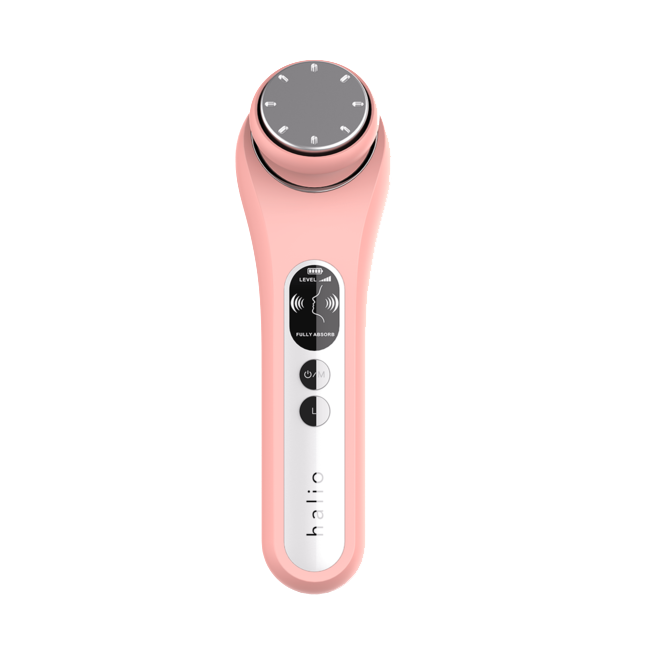 Máy Đẩy Tinh Chất Halio Ion Hot &amp; Cool Beauty Device Nâng Cơ Mặt - Màu Coral