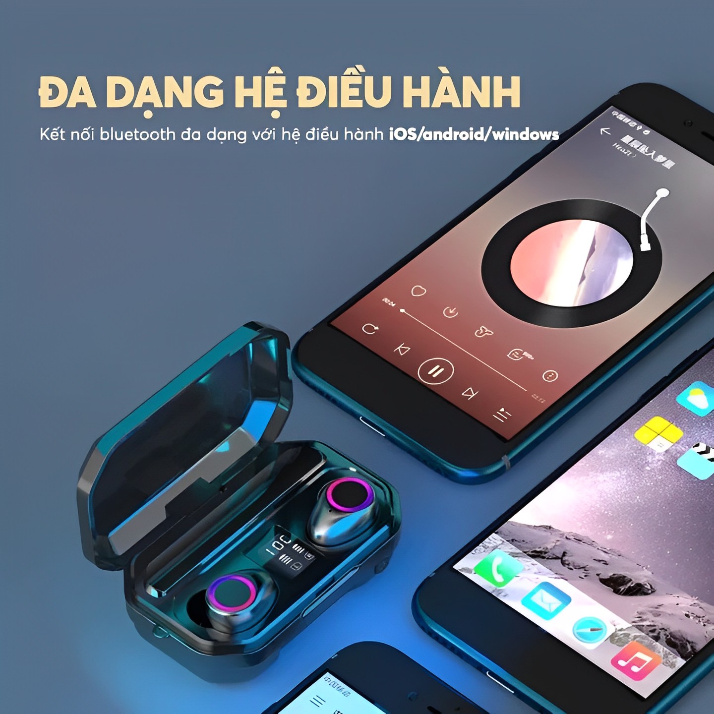 PIN 650H - Tai Nghe Bluetooth Không Dây Nhét Tai Bluetooth 5.3 TWS True Wireless Tai Phone Pin Sạc Dự Phòng Micro Ghi Âm Cảm Ứng Cho Điện Thoại Máy Tính Máy Tính Bàn Laptop Máy Tính Bảng PC Mac MacBook Gaming The Deosd LT TD MM - Hàng Chính Hãng