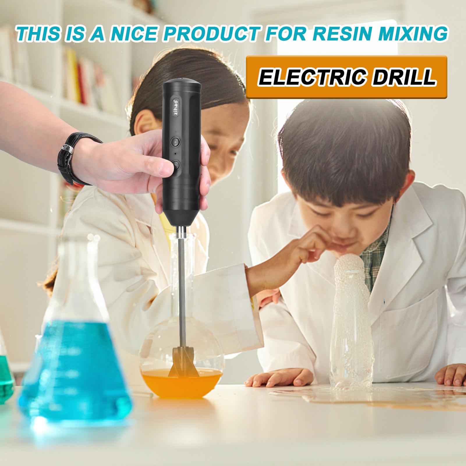 Rechargeable Handheld Electric Drill Cordless Screwdriver Set Mini Multi-functional Household Brushless Electric Drill Electric Resin Mixer